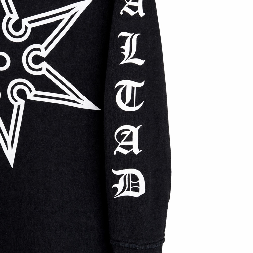 Marcelo Burlon County of Milan Tiger Graphic Sweatshirt DressXS Black Streetwear - Picture 6 of 10
